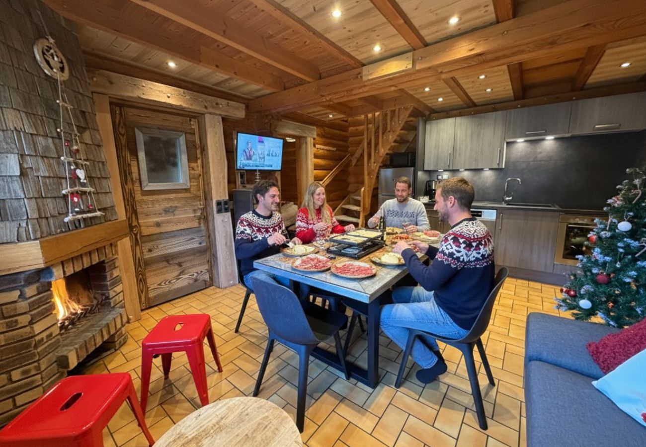 Séjour salon avec cheminée