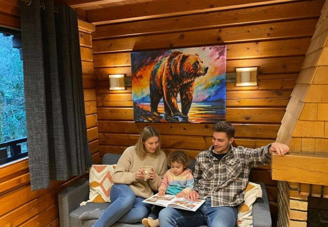 Séjour salon avec cheminée