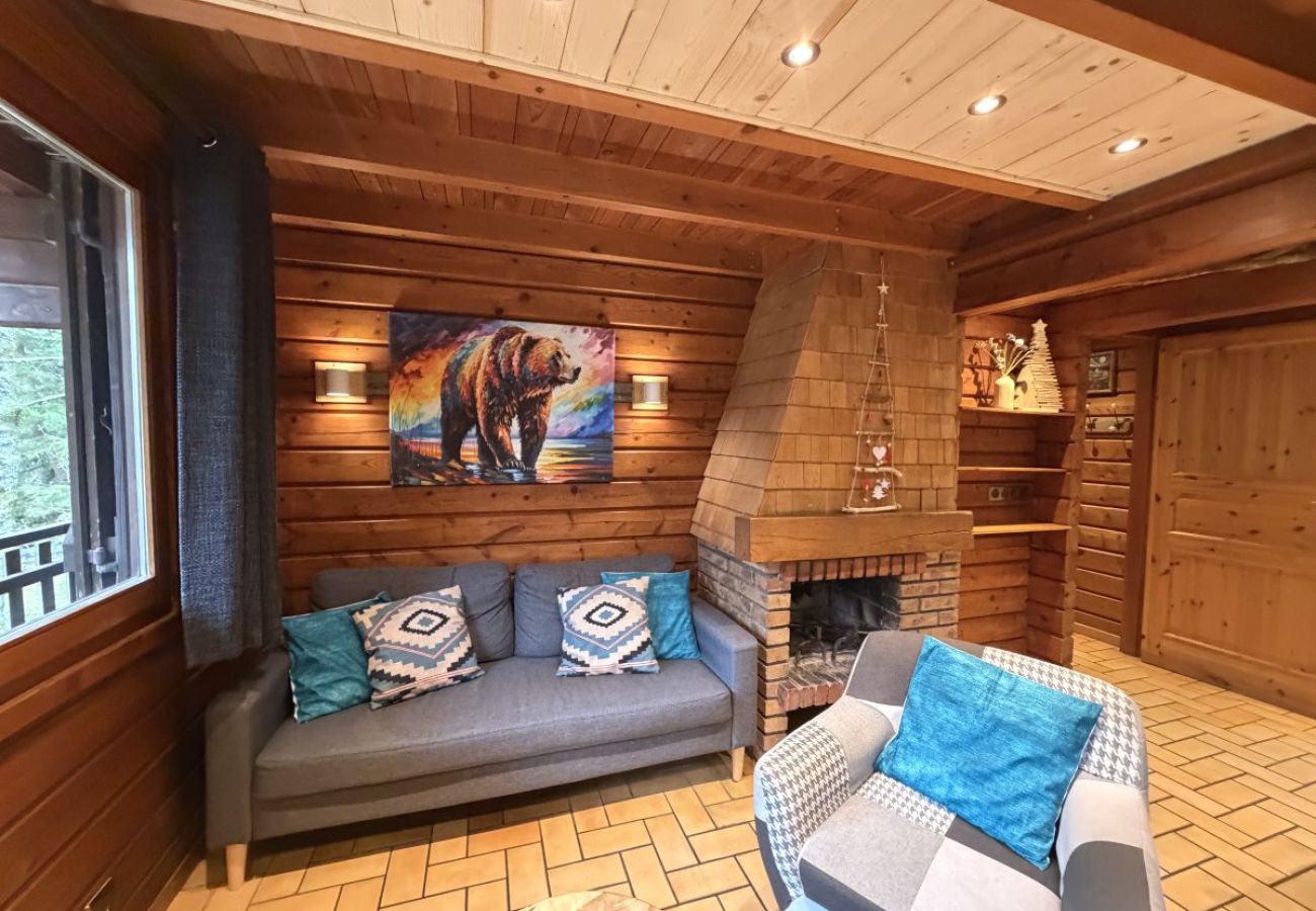 Séjour salon avec cheminée