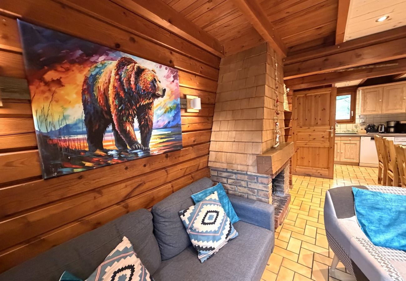 Séjour salon avec cheminée