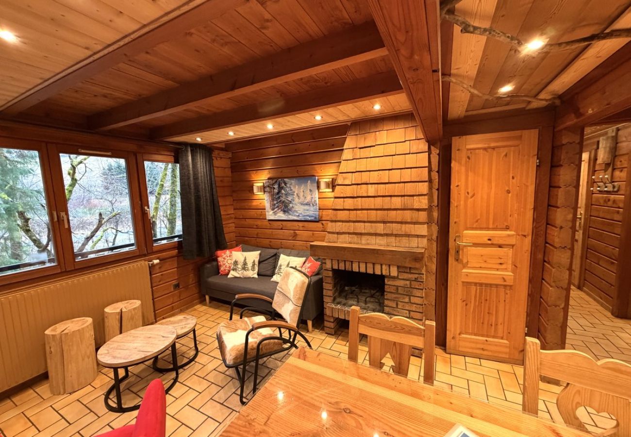 Séjour salon avec cheminée