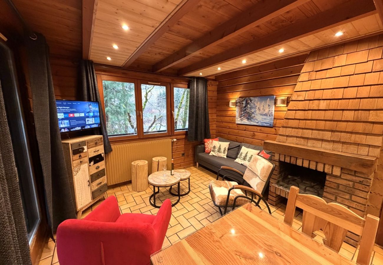 Séjour salon avec cheminée