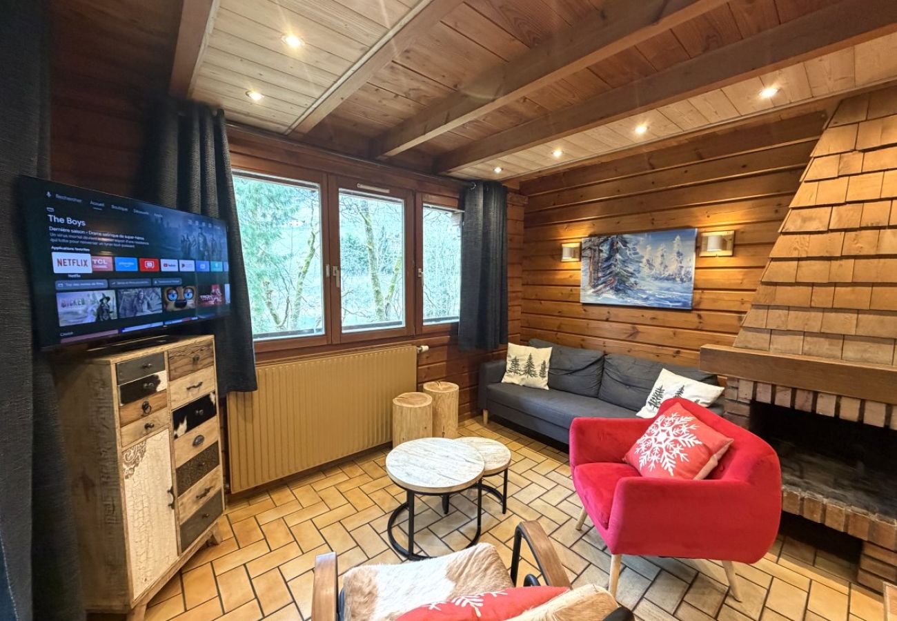 Séjour salon avec cheminée