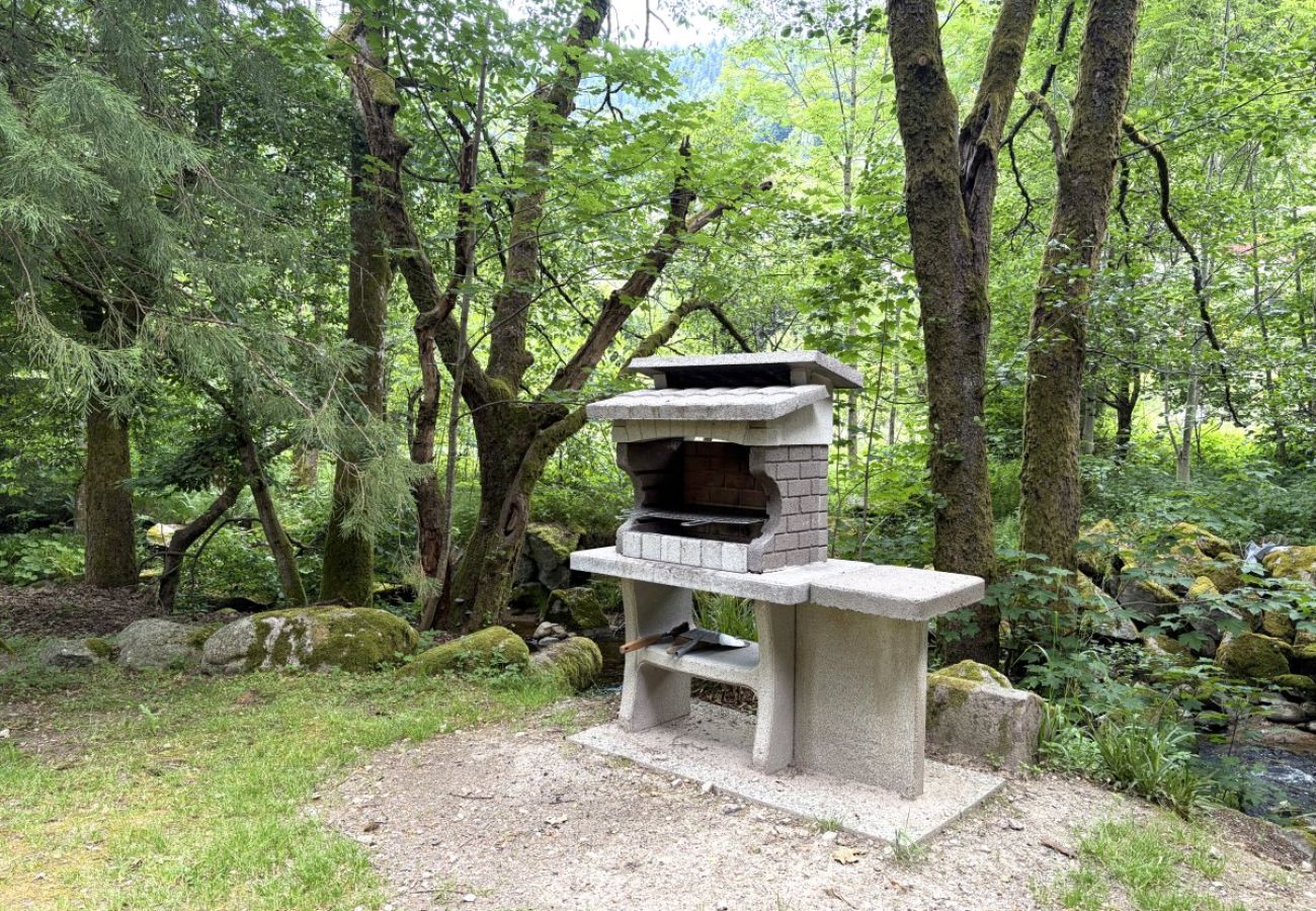 Extérieur avec terrasse, jardin et barbecue