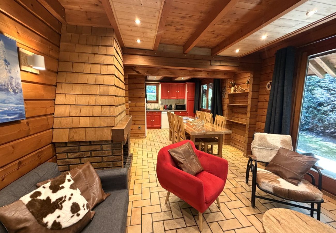 Séjour salon avec cheminée
