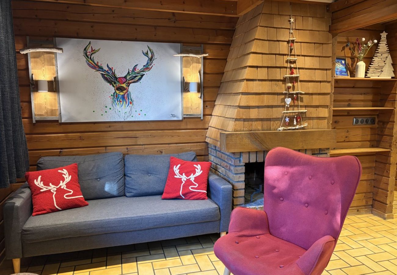 Séjour salon avec cheminée