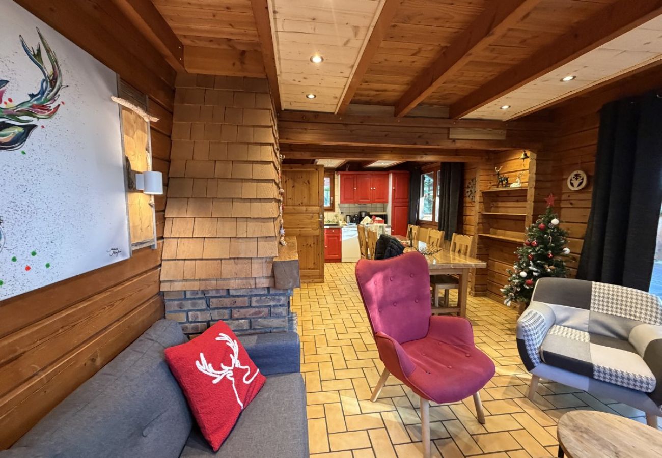 Séjour salon avec cheminée