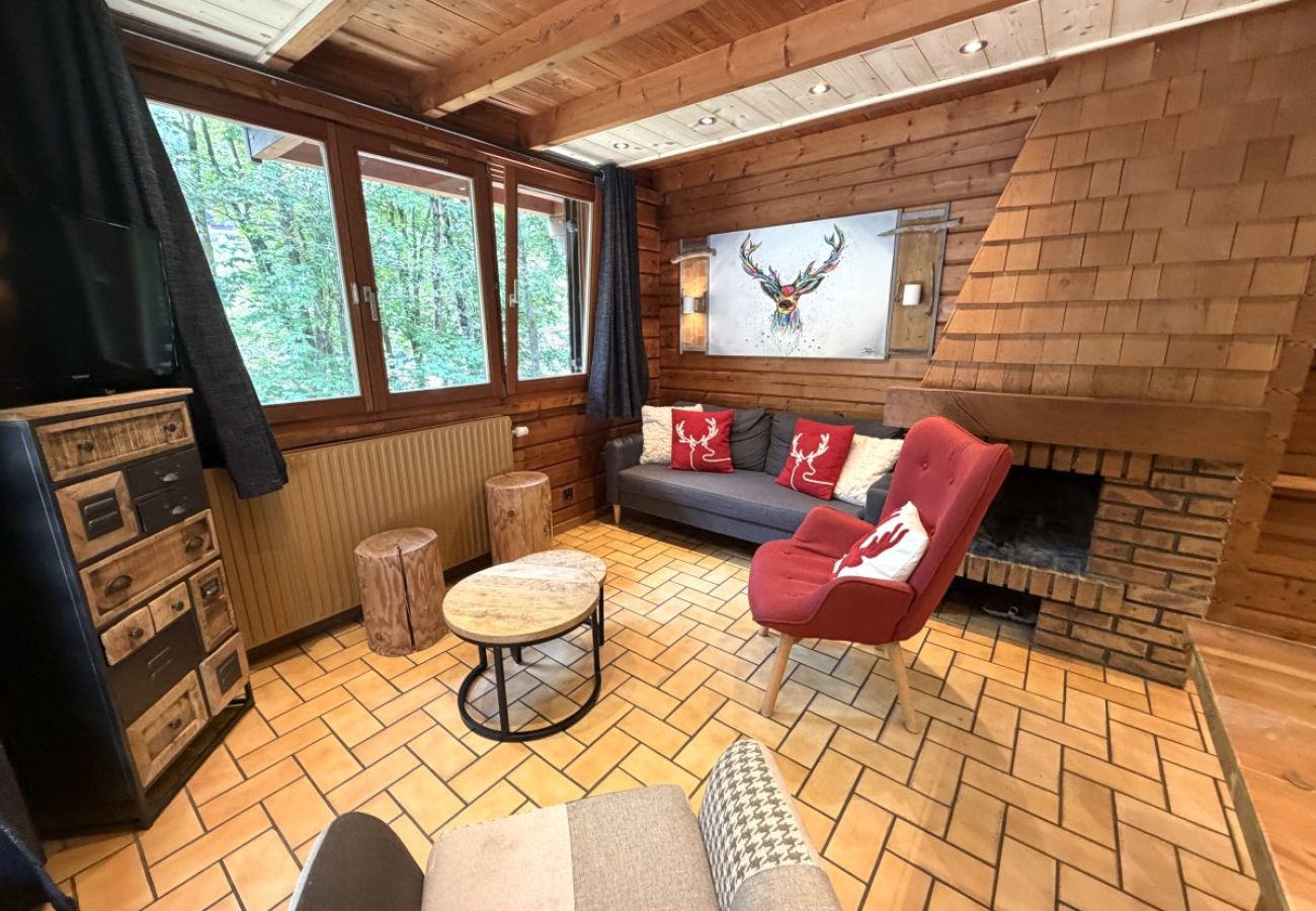 Séjour salon avec cheminée