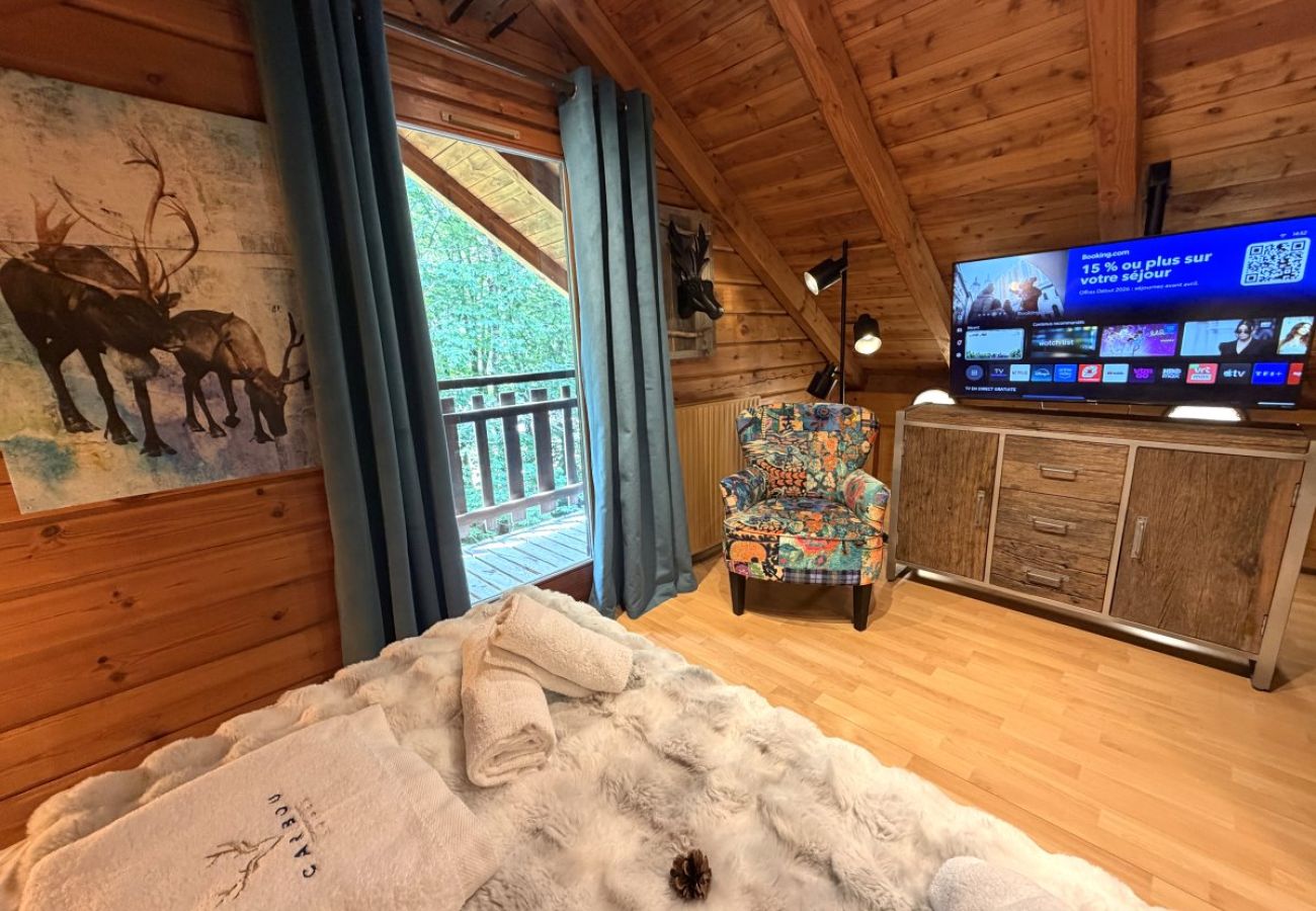 Chalet à La Bresse - LE RENNE  Chalet en bois au calme avec SPA Jacuzzi