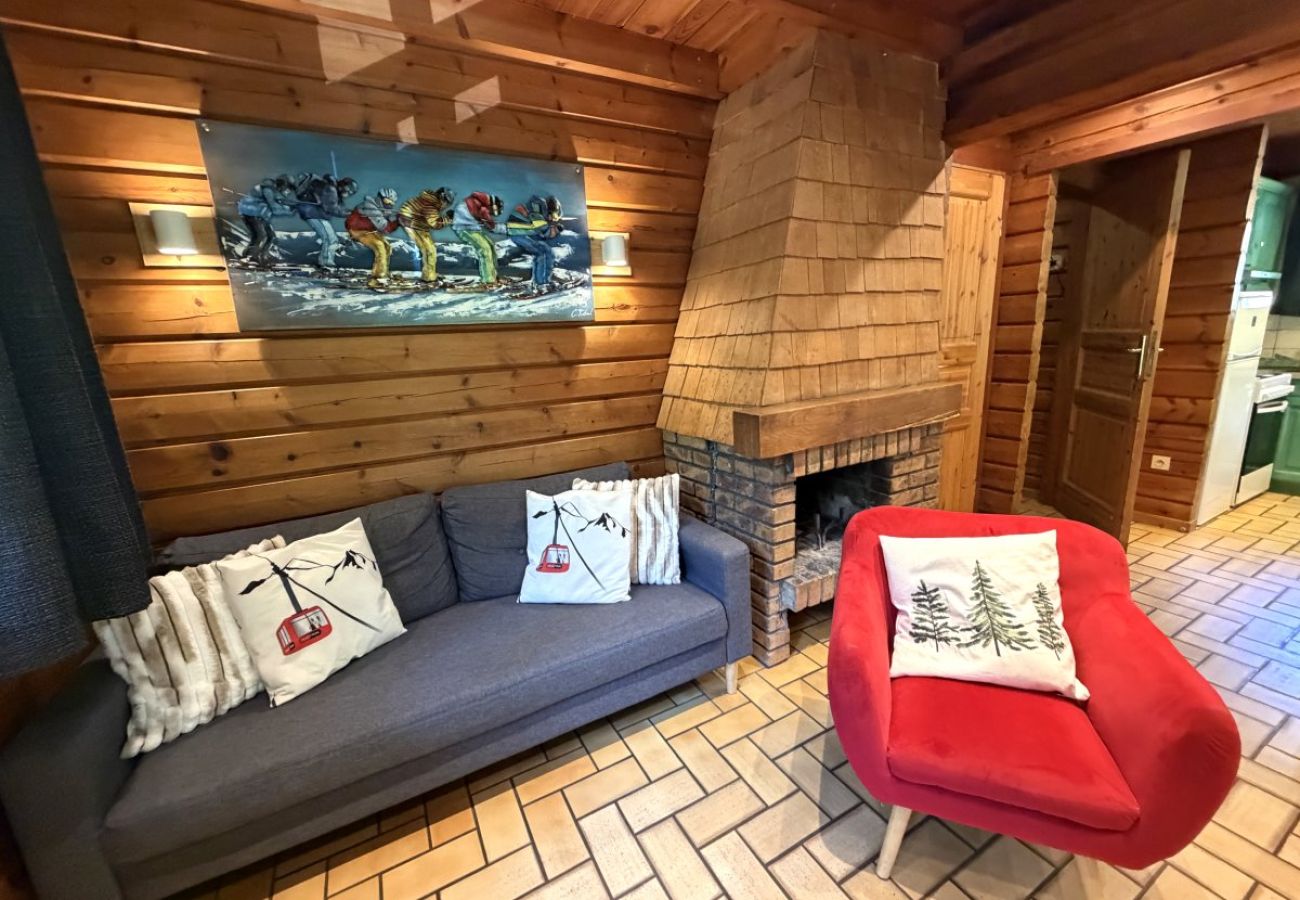 Séjour salon avec cheminée