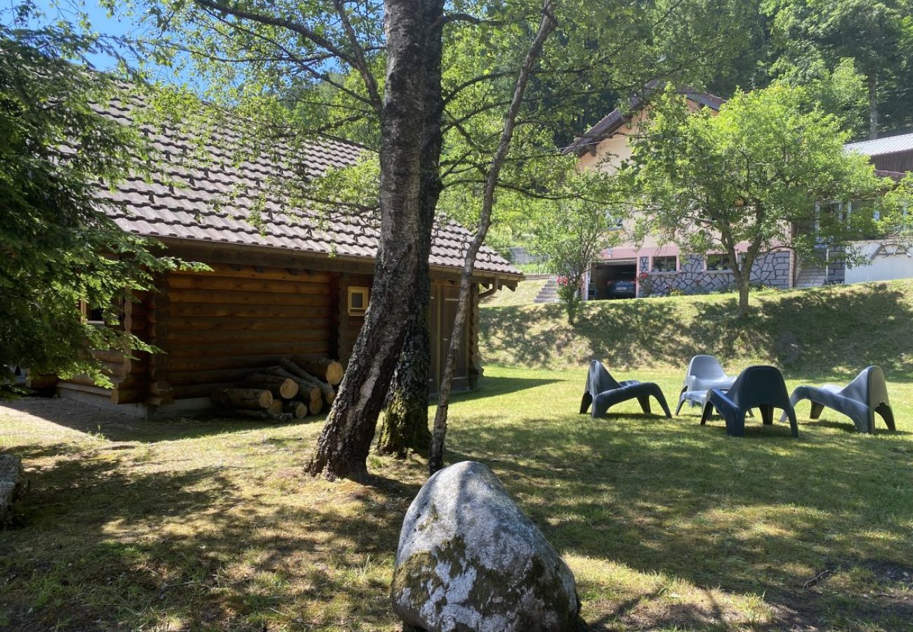 Extérieur avec terrasse, jardin et barbecue