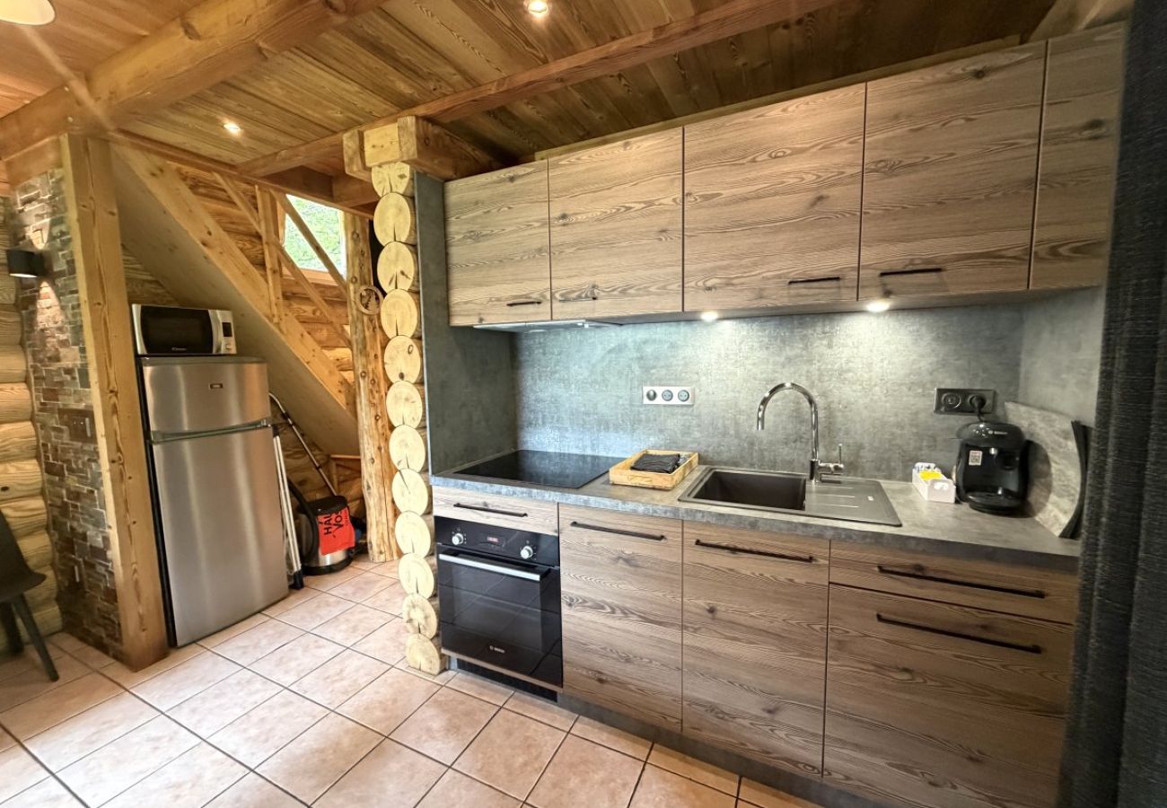 Séjour salon avec cuisine équipée